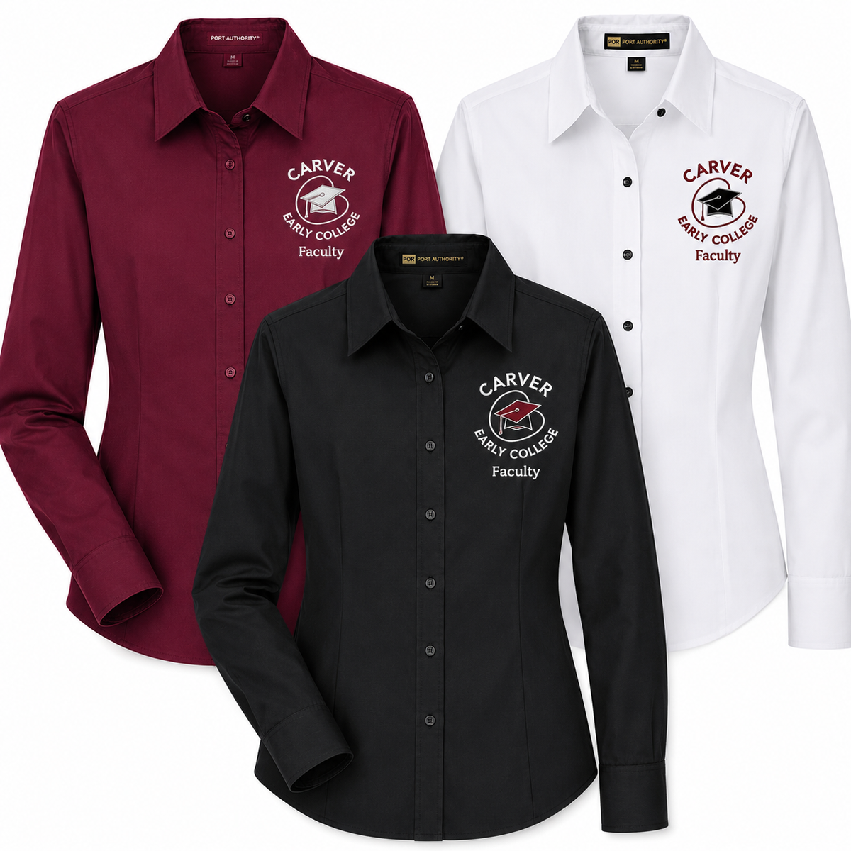 Women's Long Sleeve dress shirt (staff)